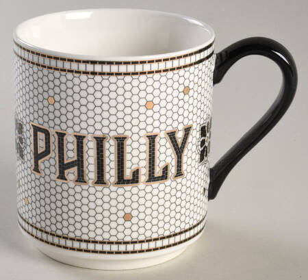 Bistro Tile Mug by Anthropologie