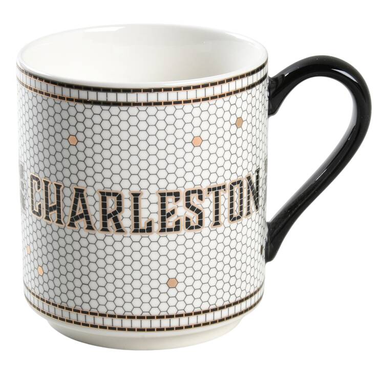 Bistro Tile Mug by Anthropologie