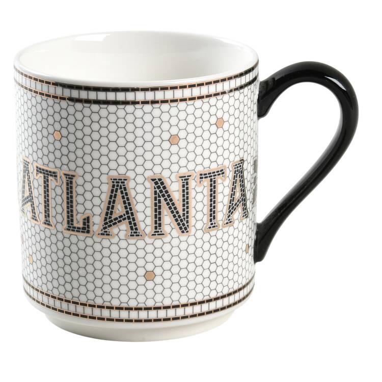 Bistro Tile Mug by Anthropologie