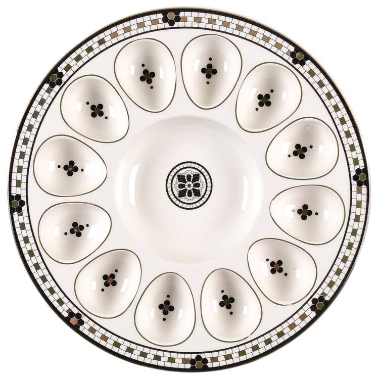 Bistro Tile Deviled Egg Platter by Anthropologie