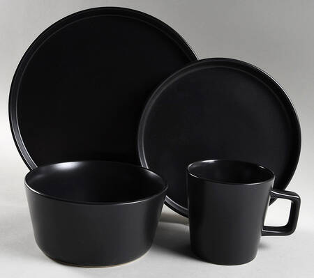 Celina (Modern Coupe) Matte Black 32 Piece Estate Set