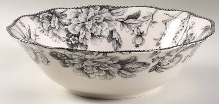 Adelaide Black 10" Round Serving Bowl