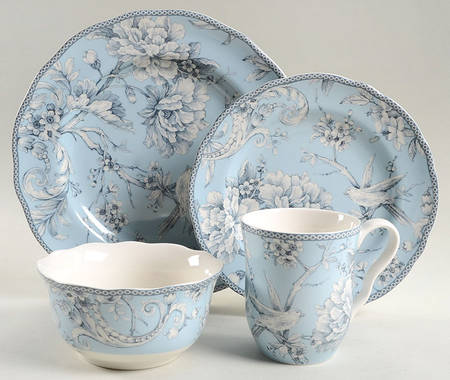 Adelaide Light Blue 4 Piece Place Setting