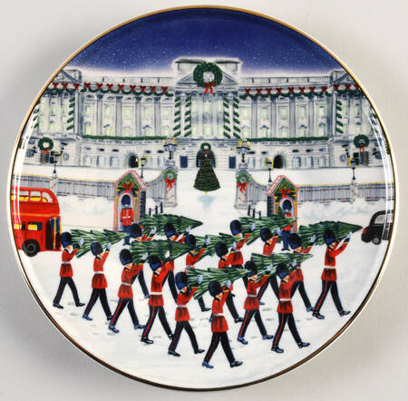 Christmas Time in the City Salad Plate