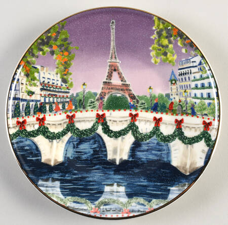 Christmas Time in the City Salad Plate