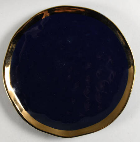 Florian Navy Blue Salad Plate