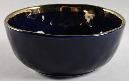 Florian Navy Blue Soup/Cereal Bowl