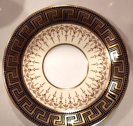 7593 Blue Saucer for Demitasse Cup