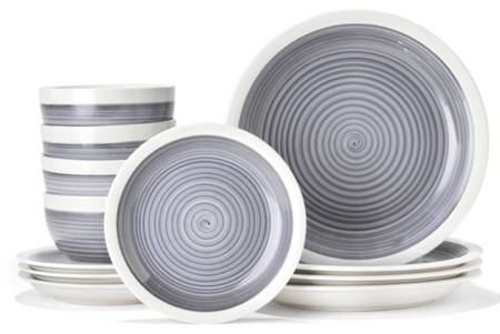 Spiral Steel Dinner Plate