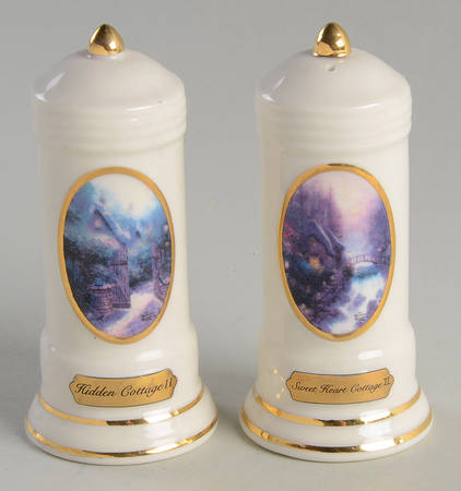 Thomas Kinkade Cottage Collection Salt & Pepper Set