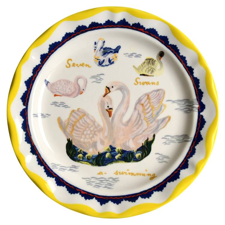 12 Days of Christmas (Nathalie Lete) Salad/Dessert Plate