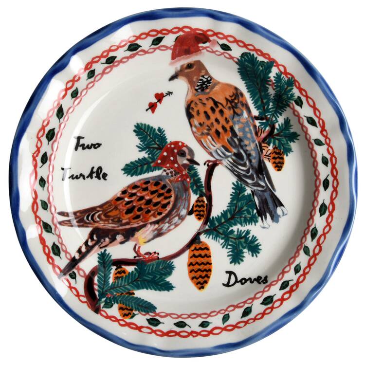 12 Days of Christmas (Nathalie Lete) Salad/Dessert Plate