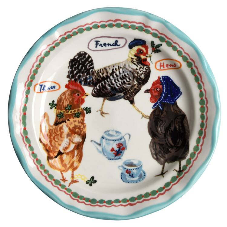 12 Days of Christmas (Nathalie Lete) Salad/Dessert Plate