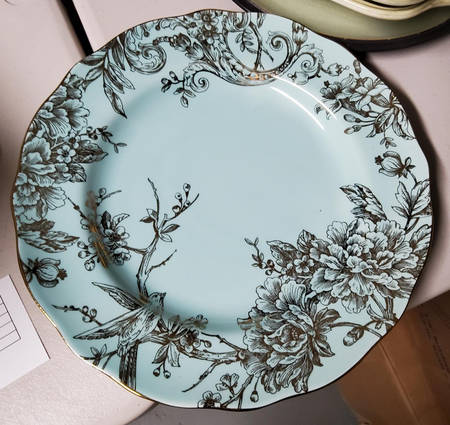 Adelaide Turquoise Gold Dinner Plate