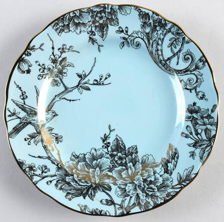 Adelaide Turquoise Gold Salad Plate