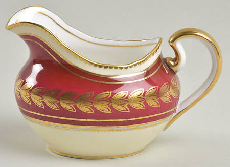 Dorchester Maroon (No Floral) Creamer