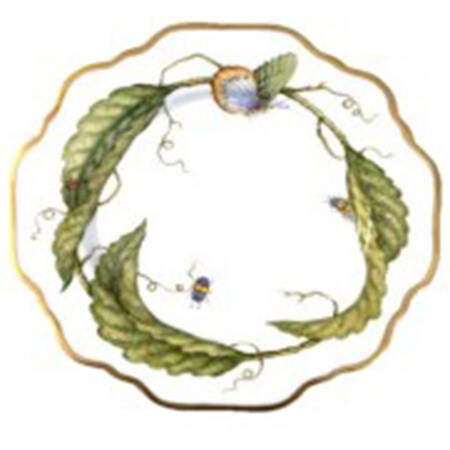 Three Large Leaves Salad Plate