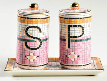 Bistro Garden (3 Pc) Salt & Pepper Tray Set