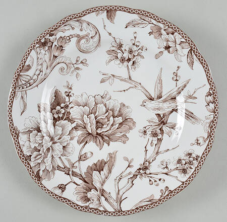 Adelaide Brown Salad Plate by 222 Fifth (PTS)