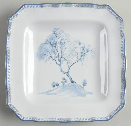 Scenic Toile Square Salad Plate