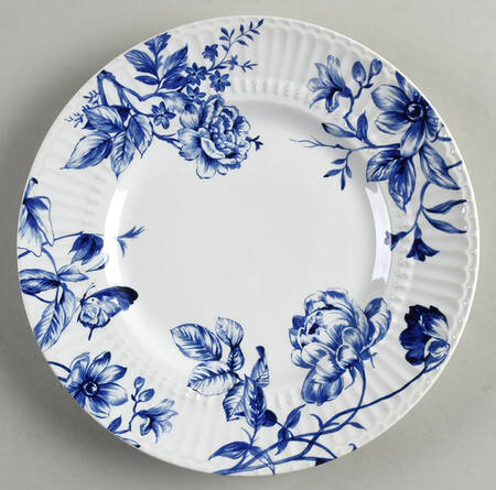 Cassian Embossed Toile Salad Plate