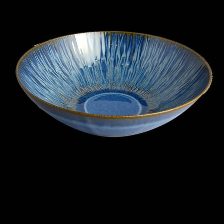 Stillwater Azul 9" Round Serving Bowl