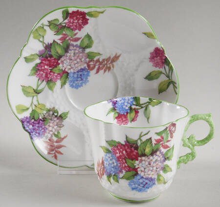 B3244 Flat Cup & Saucer Set by John  Aynsley & Sons