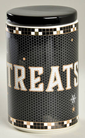 Bistro Tile Halloween Medium Canister & Lid