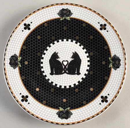 Bistro Tile Halloween Salad/Dessert Plate