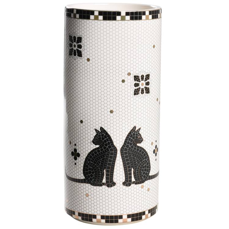 Bistro Tile Halloween 9" Vase