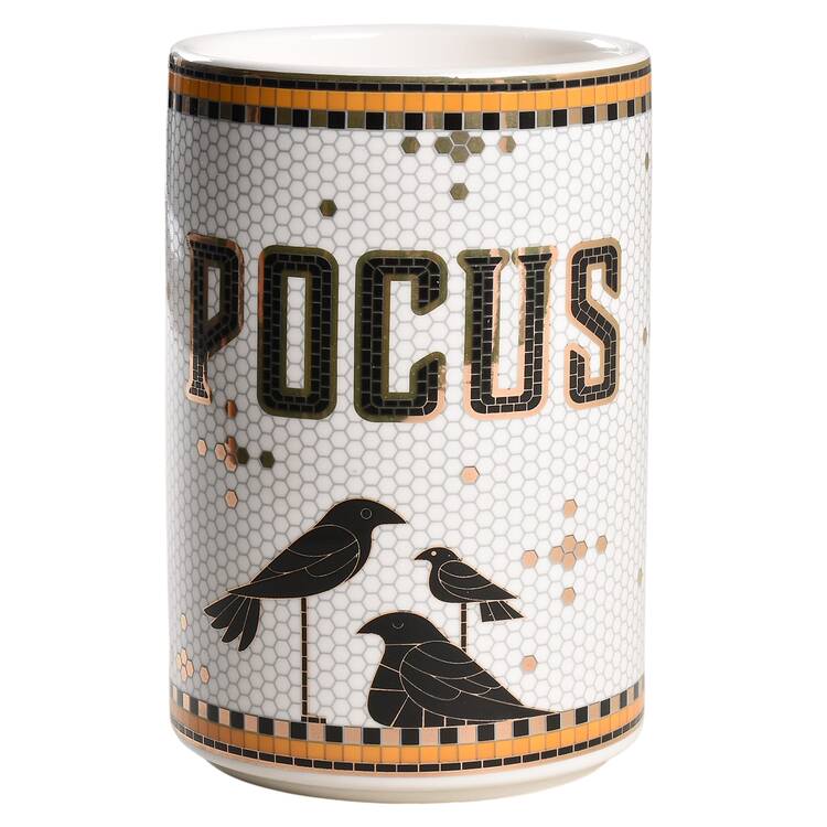 Bistro Tile Halloween Medium Canister No Lid