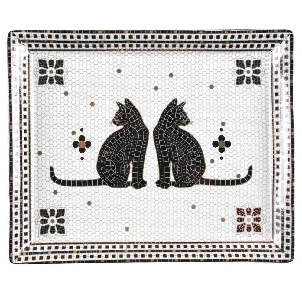Bistro Tile Halloween 9" Trinket Tray
