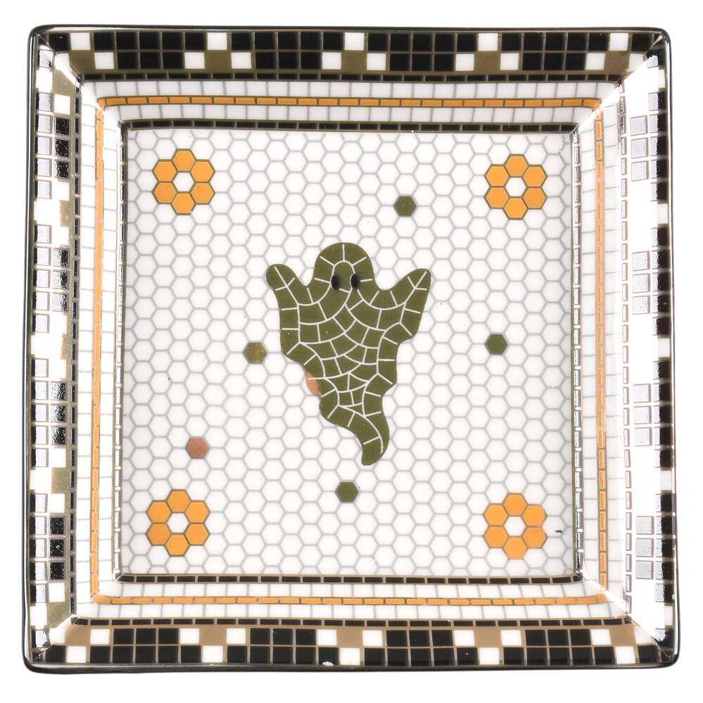 Bistro Tile Halloween 4" Trinket Tray