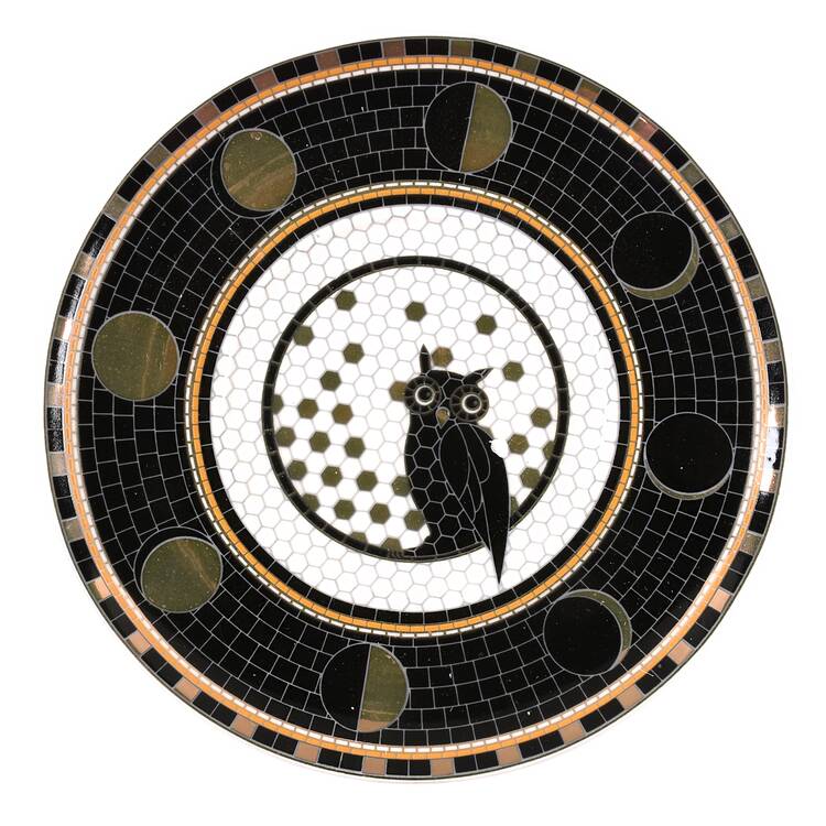 Bistro Tile Halloween Saucer for Espresso Cup