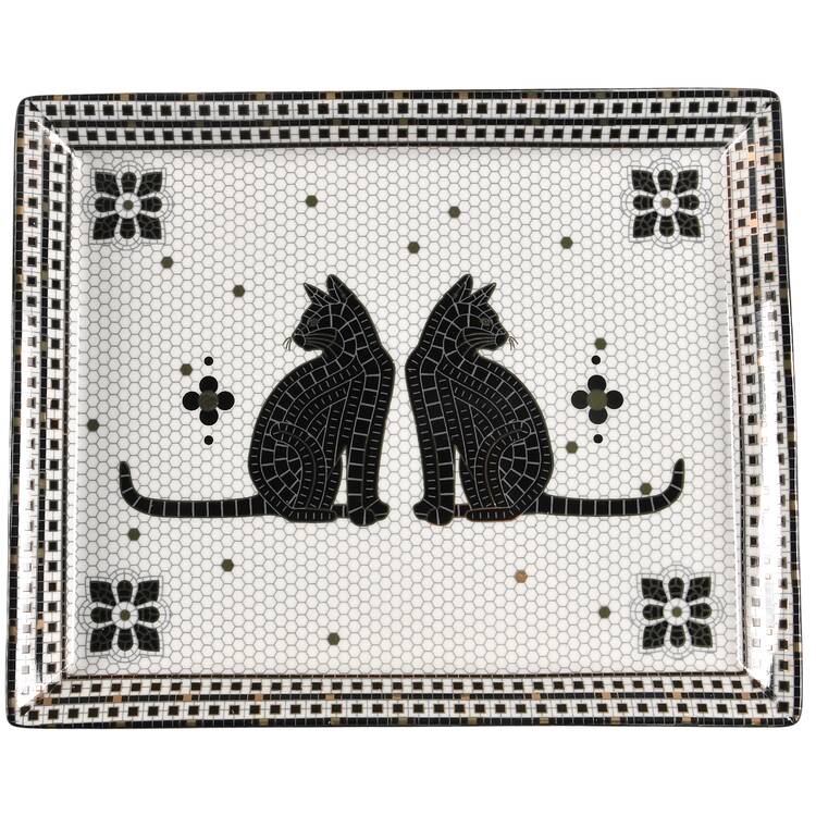 Bistro Tile Halloween 9" Trinket Tray