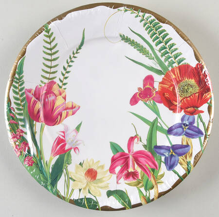 Table Decor Pack of 8 - Paper Dinner Plate