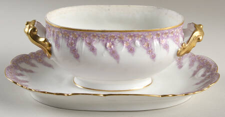 AKF91 Gravy Boat w/Attached Underplate No Lid