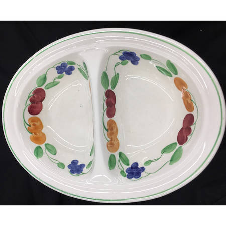 BAB5 Oval Divided Vegetable Bowl