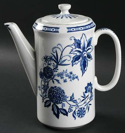 Cathay Blue Coffee Pot & Lid