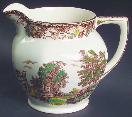 Olde England Brown Multicolored 16 Oz Pitcher