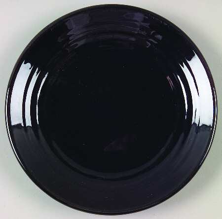 Ring Black Bread & Butter Plate