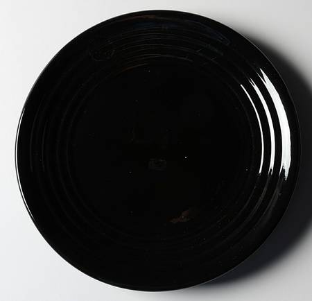 Ring Black Salad Plate