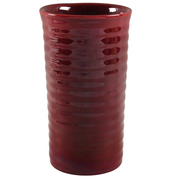 Ring Burgundy 7" Vase