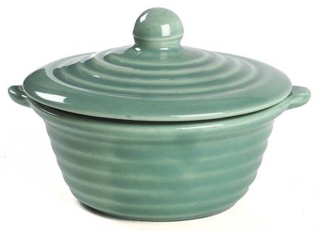 Ring Jade (Green) Round Covered Baker