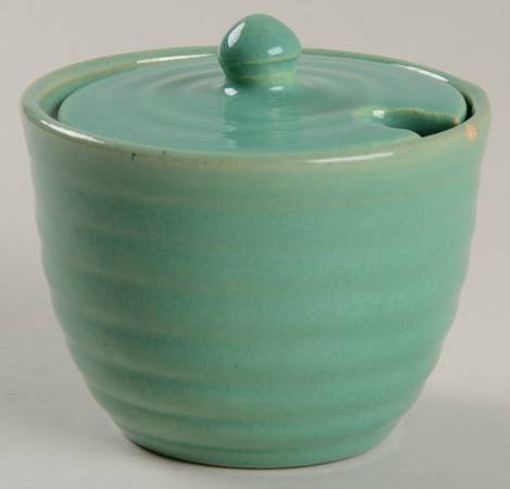 Ring Jade (Green) Mustard Jar & Lid