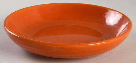 Ring Orange (Older, Circa 1940) Coupe Soup Bowl