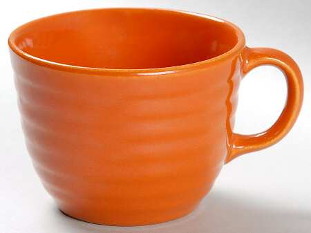 Ring Orange (Older, Circa 1940) Flat Cup
