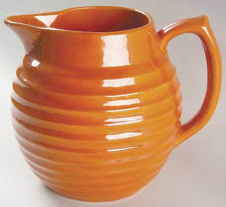 Ring Orange (Older, Circa 1940) 64 Oz Pitcher