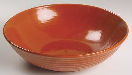 Ring Orange (Older, Circa 1940) 12" Large Salad Serving Bowl