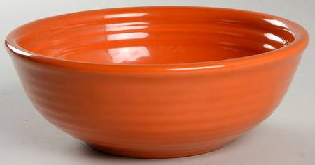 Ring Orange (Older, Circa 1940) 7" Nested Mixing Bowl w/Center Interior Rings